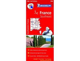 Livro Mapa 709 1/4 France Southeast National de Varios Autores