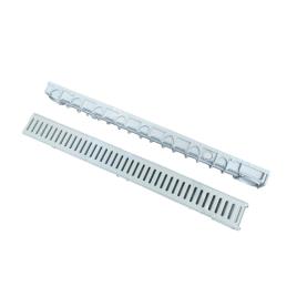 Canal de drenagem com grelha COMPACT POLIPROPILENO CINZA 80X3.5 1M