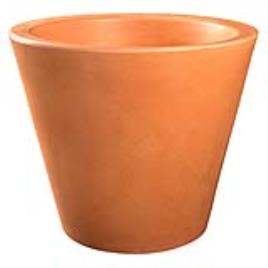 Vaso de plástico MARGARIDA D40CM TERRACOTA