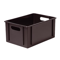 Caixa de arrumação OPACA BASIC BOX 16X34X24CM 12.5L PRETO