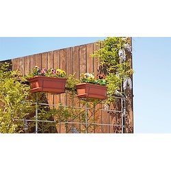 Kit floreira varanda VENEZIA 50CM VERMELHO ESCURO