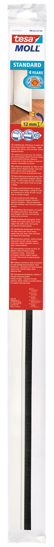 Veda porta adesivo 1M PVC BRANCO 