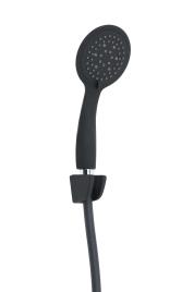 Chuveiro com bicha e suporte HEBE PRETO