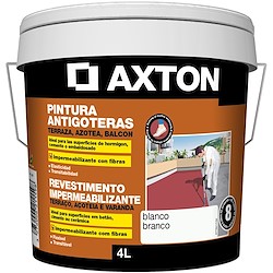 Impermeabilizante exterior AXTON ACRILÍCO 4L BRANCO