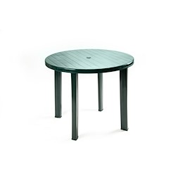 Mesa de resina VIANA VERDE D90CM