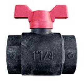 Válvula fecho PVC ROSCA 1 AQUAFLOW