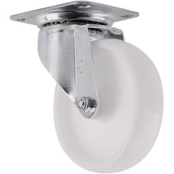 Roda interior sem travão 360º 125MM 200KG BRANCO