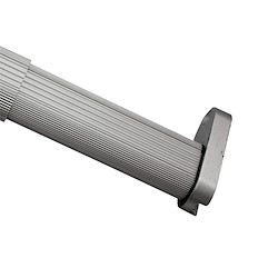Kit varão e suportes EXTENSÍVEL OVAL CROMADO 90-120CM