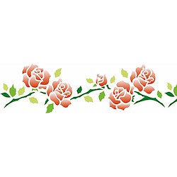 Molde decorativo 15X40CM ROSAS