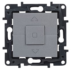 Interruptor de estores NILOÉ STEP ALUMÍNIO