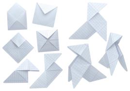 Sticker decorativo MINI ORIGAMI PAPEL