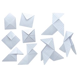 Sticker decorativo MINI ORIGAMI PAPEL