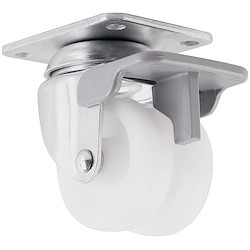 Roda com travão PLACA D50MM 90KG BRANCO