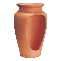 Ânfora de barro ABERTA 50CM TERRACOTA