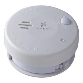 Mini detetor de fumo fotoelétrico 9V BRANCO