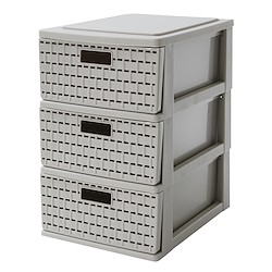 Bloco de gavetas COUNTRY TAUPE 28X25X18CM
