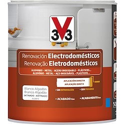 Esmalte para eletrodomésticos BRILHANTE BRANCO 0.5L V33