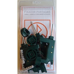 Fixador portadas 1 FOLHA COM AMORTECEDOR S9000 VERDE ESCURO