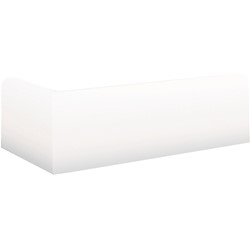 Rodapé de poliestireno BRANCO 10X2X200CM