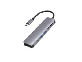 Adaptador Para Macbook, Usb Tipo C, 6 Em 1, INTEGRIDADE (Cinzento)