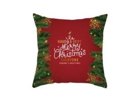 Capa de Almofada Decorativa WITDREAMER Série Natal Estilo Vermelho