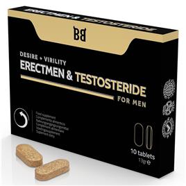 BLACKBULL BY SPARTAN - ERECTMEN & TESTOSTERIDE DESIRE + VIRILIDADE PARA HOMENS 10 COMPRIMIDOS