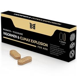 BLACKBULL BY SPARTAN - VIGORMEN & CLIMAX EXPLOSION CALOR + PRAZER PARA HOMENS 4 COMPRIMIDOS