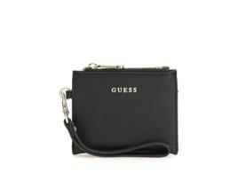 Porta-Cartões GUESS fecho correr zip para Mulher (Preto)