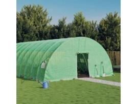 Estufa com Estrutura de Aço 60 M² 10X6X2.85 M Verde VIDAXL