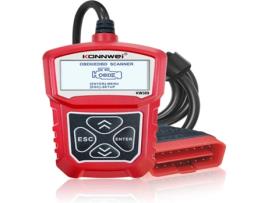 Scanner para Carro KONNWEI Dignósticos de Erros KW309 (Vermelho)