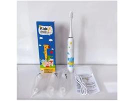 Escova de Dentes Elétrica Crianças Escova de Dentes Rotativa HHZ Children Ultrassônica4 Cabeças de Escova