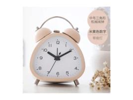 Alarme Triangular de 4 Polegadas com Luz Nocturna Despertador Digital Silencioso para O Quarto Relógio Doméstico com Toque de Moda HHZ