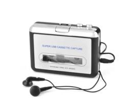 Conversor de Fita Cassete para Mp3 Toca-Fitas Walkman Fita Cassete Usb Pessoal para Pc Conversor de Cd Mp3 Conversor de Captura de Áudio e Música
