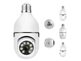 Karmadalea6 Bulb Camera Full Color Dual Light 360° Home Wireless Surveillance Camera 32G Memory Card KARMADALE