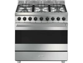 Fogão SMEG B91GMX2 (114 L - Gás Natural  - Inox)