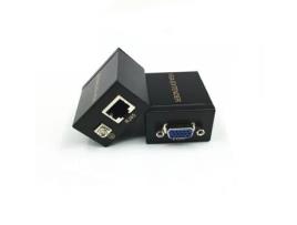200 Pies/60M Señal Vga a Rj45 Señal Extender Repetidor Adaptador Over Single Rj45 Cat 5E Cat6 Cable de Red 1 Transmissor & 1 Receptor