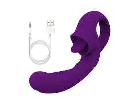 Vibrador de masturbação de 10 frequências para mulheres (roxo) OEMG