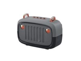 Mini Coluna  Bluetooth Ecelen com Som Surround Portátil   Tf Card e Usb Flash Drivecinza