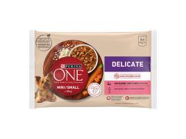 Comida Húmida Para Cão Mini Purina One Mini Delicate 4x85g