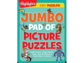 Livro jumbo pad of picture puzzles de edited by highlights (inglês)