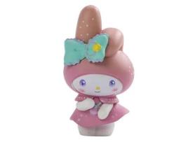 Figura Sanrio Kawaii Cinnamoroll Gasha Tokoh Anime Model Mainan Pvc Boneka Anime