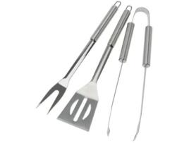 Accesorios barbacoa 3 piezas acero inoxidable
