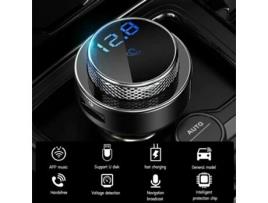 Transmissor Fm Bluetooth 5.0 Adaptador de Carregador Usb para Reprodutor de Mp3 de Rádio de Carro MELARIO