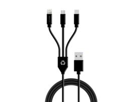 Cabo Usb-A 3 em 1 LE CORD