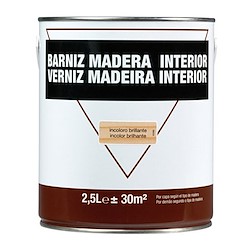 Verniz aquoso para madeira BRILHANTE INCOLOR 2.5L