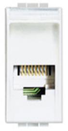 Tomada de telefone RJ11 LIVING LIGHT BRANCO