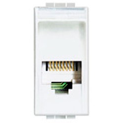 Tomada de telefone RJ11 LIVING LIGHT BRANCO