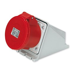 Tomada industrial 3P+T SALIENTE 32A 380V VERMELHO