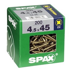 200 Parafusos 4.5X45MM SPAX