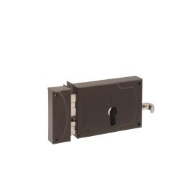 Fechadura de sobrepor METAIS CROMADOS 65X120 ESQUERDA